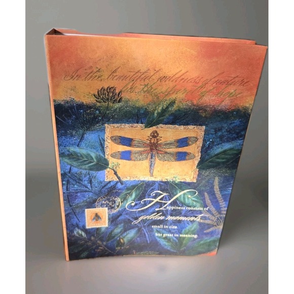 Hallmark Other - Vintage Hallmark DRAGONFLY Photo Album HAPPINESS GOLDEN MOMENTS 4x6 Photos